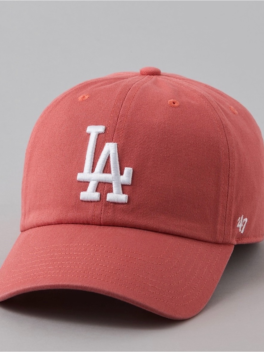 47 LA Logo Baseball Cap - Dusty Rose with White Embroidered Logo